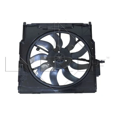 Image of 17424730745, 17427616104, 17427647753, 17427795757, 17428508177 Cooling fan NRF 47734 517mm 12V 850W with radiator shroud, Brushless Motor BMW: X5