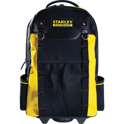 Image of STANLEY FATMAX Tool Backpack with Wheels, Extendable handle, Removable Caddy, Separate Compartments For Tools, Includes Laptop/ Tablet Storage, 1 79 215