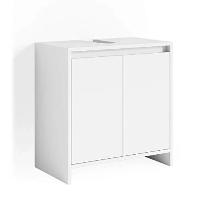 Image of Vicco Sink base cabinet Emma, White, 58 x 60 cm