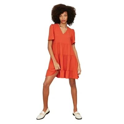 Image of Trendyol FeMan Mini Shift Regular fit Woven Dress