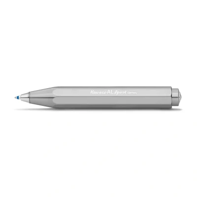 Image of Kaweco AL SPORT Ball Pen Raw I Retractable Ballpoint in Classic Design with Standard D1 Refills Aluminium 10.5 cm