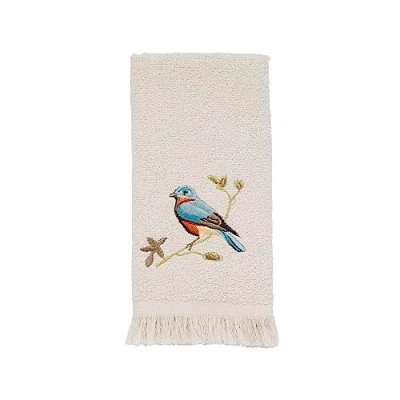 Image of Avanti Linens Fingertip Towel, Soft &amp; Absorbent, Nature Isnpired Bathroom Decor (Gilded Birds Collection)