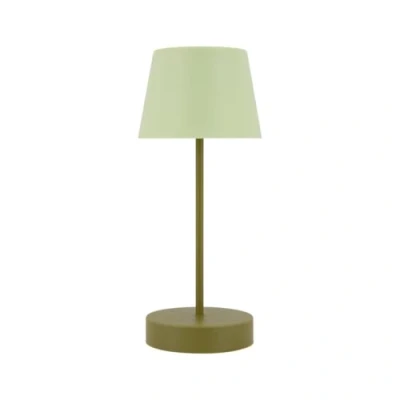Image of Remember Fresh USB Rechargeable Table Lamp, Modern, Plastic, Dimmable, LED, 33.5 cm (Height), 14.5 (Diameter), 0.7 kg, Beige, Outdoor Use, Touch Control, 50 hours Battery Life, Model Number LT03