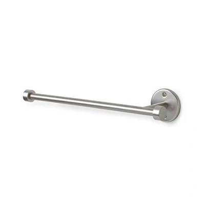 Image of Umbra Cappa Wall Mount Paper Towel Holder for Horizontal, Vertical and Under the Cabinet Mount, Nickel