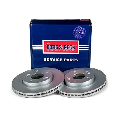 Image of Borg &amp; Beck BBD5270 Brake Disc Pair (Front): Hyundai i30 15 wheels 04/07