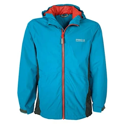 Image of PRO X elements Unisex children&#039;s Olof Jacket, unisex_child, 9865, Methyl Blue Anthracite, 140 (EU)