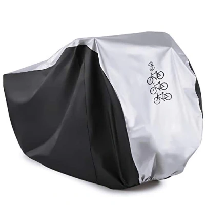 Image of WooZuu Bike Cover for 3 Bikes Cycle Bicycle Rain Waterproof All Weather Dust Resistant UV Protection Ideal Mountain Bike, Road