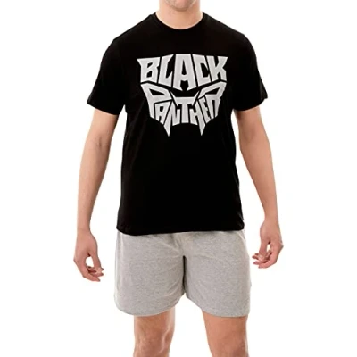 Image of Marvel Black Panther Mens Pyjamas Size X Large