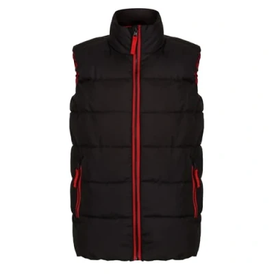 Image of Regatta Professional Kids Insulated Scholar Thermal Bodywarmer Black Classic Red, Size: 3 4 Years