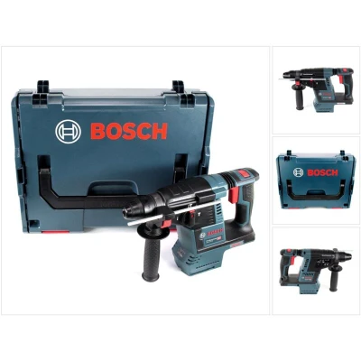 Image of Bosch Professional 18V System GBH 26 Cordless Rotary Hammer (SDS Plus, Impact Energy: 2.6 J, max. Drilling Diameter: Concrete/Steel/Wood 26/13/30 mm, in L BOXX 136)