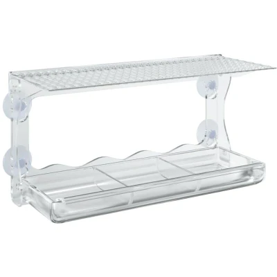Image of vidaXL Window Bird Feeders 2 pcs Acrylic 30x12x15 cm