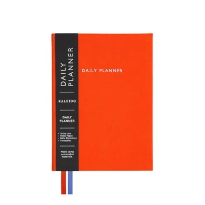 Image of Orange Fabric Daily Planner, B6