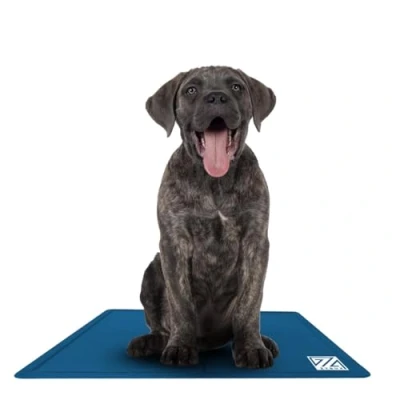 Image of ZYBUX 2 Pack 30 x 40 cm Dog Cooling Mat, Pet Bed Mat Self Pad Cool Gel Large Pads Mats, No Need to Refrigerate or Freeze, Apply Indoors Outdoors Car
