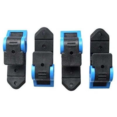 Image of KLICK FIX Swivel Hook for City Twist Hook, Adults Unisex, Black/Blue, 4er Beutel