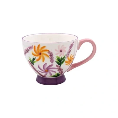 Image of Lesser &amp; Pavey Beautifully Designed Footed Mug Mugs for Tea Coffee with Great British Designs Sunflowers Cups Home, Office or Shops Lynsey Johnstone