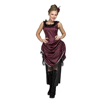 Image of My Other Me Saloon Wild West Costume, Multi Colour (205134)