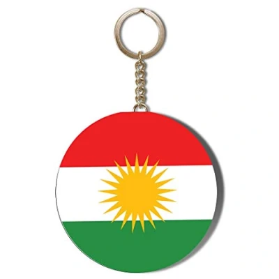 Image of Gift Insanity KURDISTAN FLAG 58mm CHAIN KEYRING BOTTLE OPENER