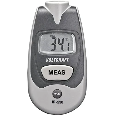 Image of VOLTCRAFT IR 230 Infrared Thermometer Field of View (FOV) 1:1 35 to +250C with Bag