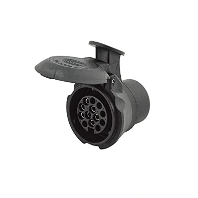 Image of HELLA 8JA 008 969 011 Socket Adapter 12V from 7 pin to 13 Length: 57mm
