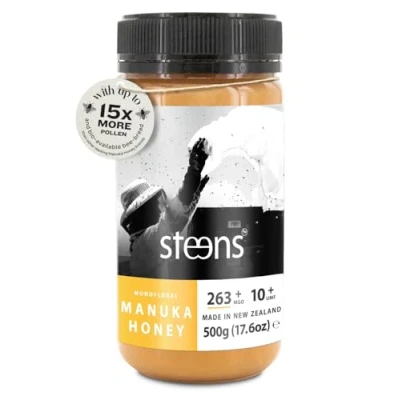 Image of Steens Manuka Honey MGO 263+ Pure &amp; Raw 100% Certified UMF 10+ Bottled and Sealed in New Zealand 500g
