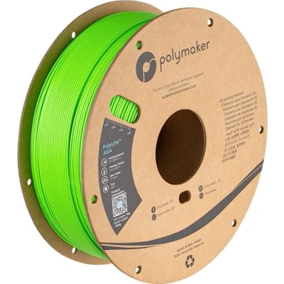 Image of Polymaker ASA Filament 1.75mm Pop Green ASA, 1kg Heat Resistant Weather 1.75 Cardboard Spool PolyLite 3D Printer Green, Perfect for Printing Outdoor Functional Parts