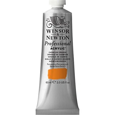 Image of Winsor &amp; Newton 2320089 60 Ml Professional Acrylic Colour Cad Orange