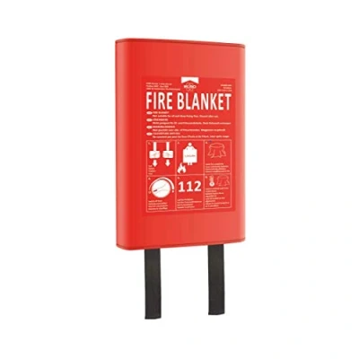 Image of ELRO FB1300 Fire Blanket, Red, 1,2m x