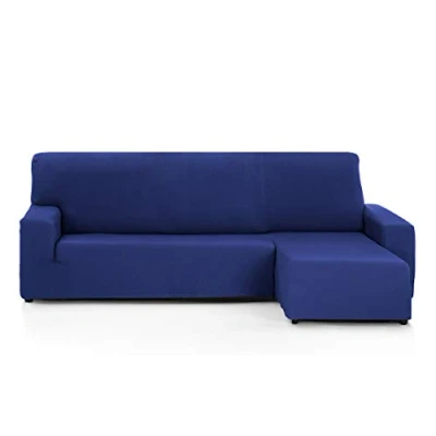 Image of Martina Home Tunez Sofa Cover For Chaise Longue, 32 x 17 42 cm Right Short Arm (Front View) 32x17x42 navy