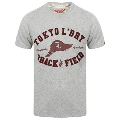 Image of Tokyo Laundry Springfield Crew Neck T Shirt in Lt Grey Marl M