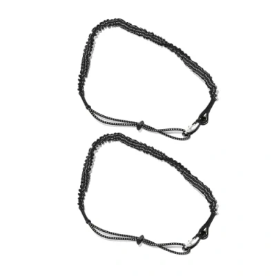 Image of 2pcs Nylon Tool Tether Lanyard With Buckle Strap Safety Bungee Retractable Cord Leash Dynamics Carabiner Attachment Lightweight And Portable