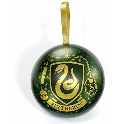 Image of Official Harry Potter Slytherin Bauble with House Necklace