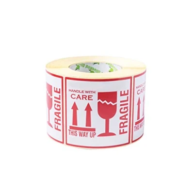 Image of OliveBird 1,000 Fragile Stickers This Way Up Handle with Care Large 10x10CM (1000)