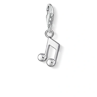 Image of Thomas Sabo Women Charm Pendant Note Club 925 Sterling Silver 0846 001 13