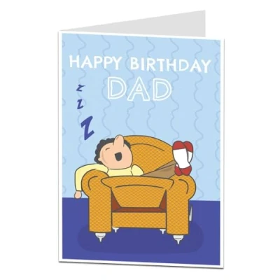 Image of Funny Birthday Card For Dad Daddy Perfect 40th 50th 60th 70th