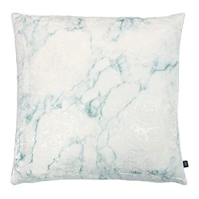 Image of Ashley Wilde Cinnabar Marble Look Feather Filled Cushion Green viscose One Size