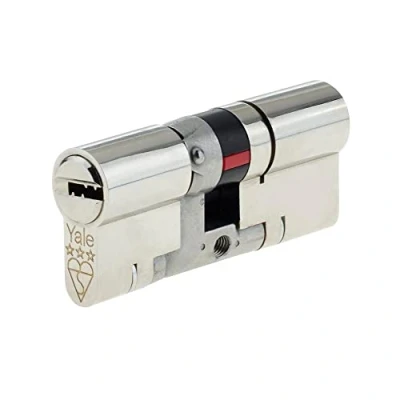 Image of Yale Anti Snap 3 Star Euro Double Cylinder, High Security, Nickel Finish, 40:45 (85 mm)