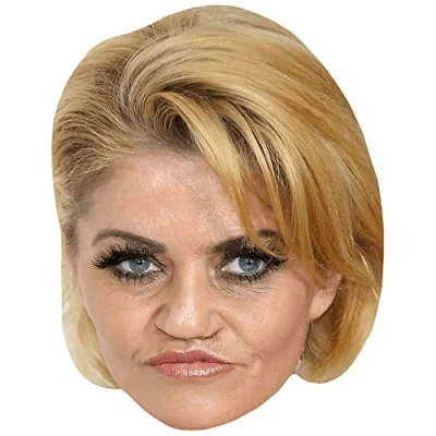 Image of Danniella Westbrook (Blonde Hair) Celebrity Mask, Flat Card Face, Fancy Dress Mask