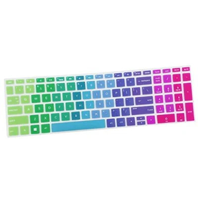 Image of Sharplace Waterproof Silicone Keyboard Cover Protective For 15.6 inch BF Rainbow