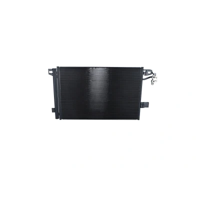 Image of 7E0820411B, 7E0820411C, 7E0820411D Condenser NRF EASY FIT 350064 with dryer, seal ring 15,3mm 13,7mm Aluminium 655mm