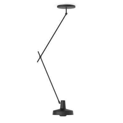 Image of GRUPA Arigato 1 bulb ceiling 110cm Ø23cm black