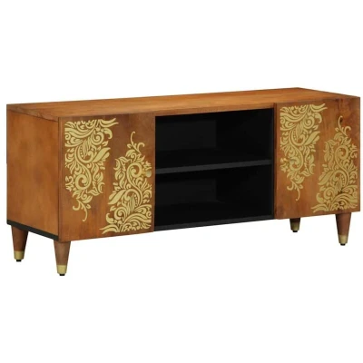 Image of vidaXL TV Cabinet 105x33x46 cm Solid Wood Mango