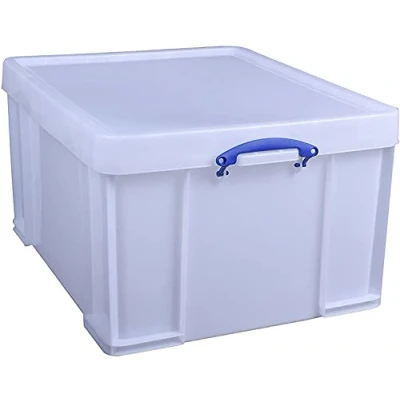 Image of Really Useful Plastic Storage Box 145 Litre White Strong