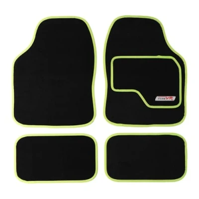 Image of Sakura SS5308 Universal Car Mat Set , Lime