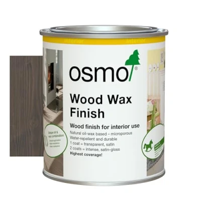 Image of Osmo Wood Wax Finish (750ML, Granite Grey)