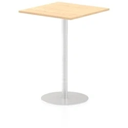 Image of Italia 800mm Poseur Square Table Maple Top 1145mm High Leg