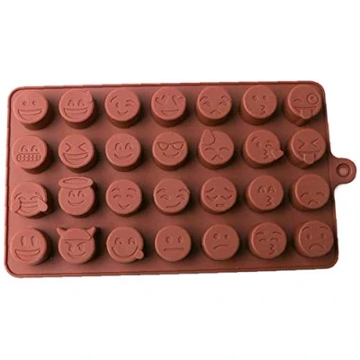 Image of Selecto Bake Silicone Choco Mold, 28 Cavity, Food Grade, BPA Free, Ideal for Baking &amp; Prep, Chocolates, Ice Cubes, Jellies, Cake Decoration, Fondant, Keto Fat Bombs, Gummies, Jello, Brown