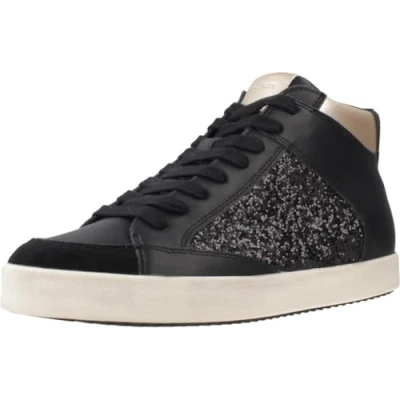 Image of Geox Women&#039;s D Blomiee H Sneaker, Black, 6 UK