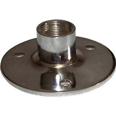 Image of Microphone Gooseneck Base, 60mm Dia, Chrome
