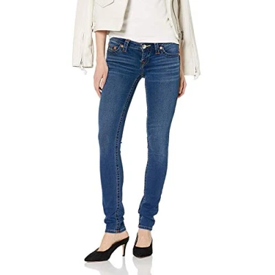 Image of True Religion Women&#039;s Stella Low Rise Skinny Jean, Dreamcatcher, 33