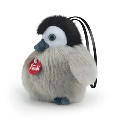 Image of Trudi Charm Penguin Small hang on plush toy, Valentine&#039;s Day and birthday gift 9x10x8cm size XS Charms model 29084